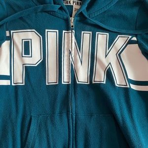 Pink zip up hoodie
